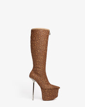 Load image into Gallery viewer, Pole Gcds Monogram Rafia Boots