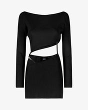 Load image into Gallery viewer, Asymmetrical Knit Mini Dress
