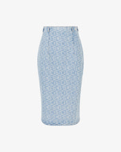 Load image into Gallery viewer, Gcds Monogram Denim Pencil Skirt
