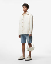 Load image into Gallery viewer, Checkboard Print Denim Windbreaker
